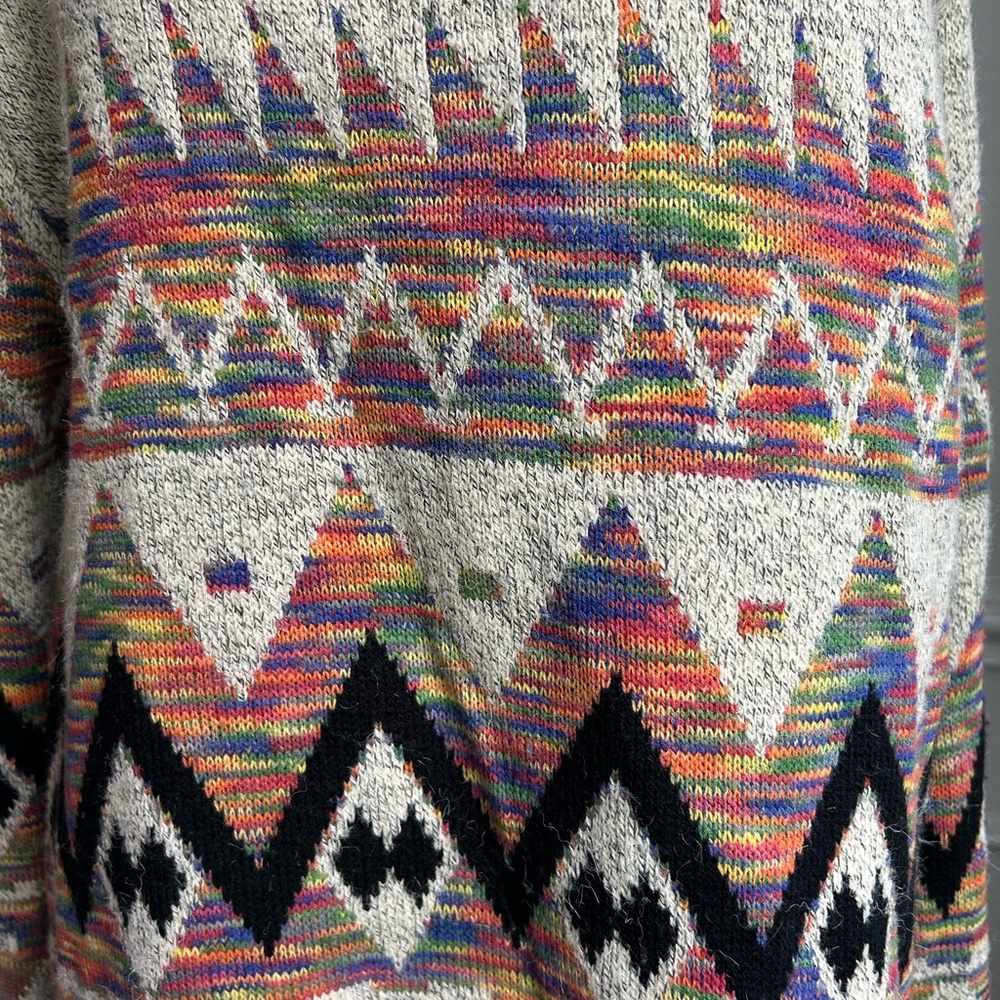 Kamana Women's Tribal, Boho, Western Open Front Cardigan, Size L - Picture 3 of 6